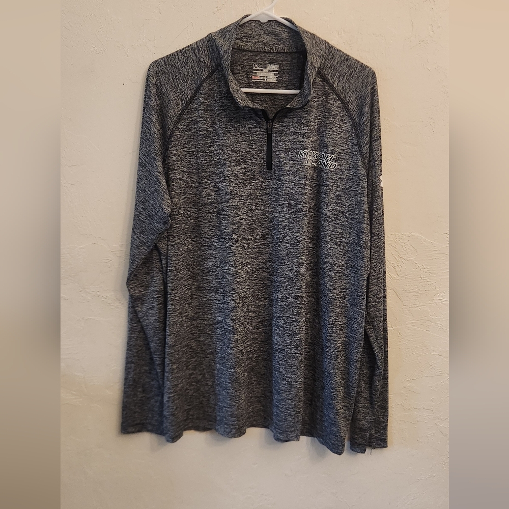 Under Armour Gray Long Sleeve Tee Soft Cotton Blend